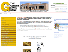 Tablet Screenshot of gerberstatebank.com